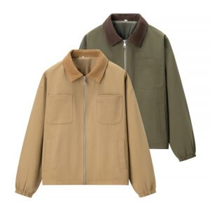 Corduroy-Collar Utility Jacket