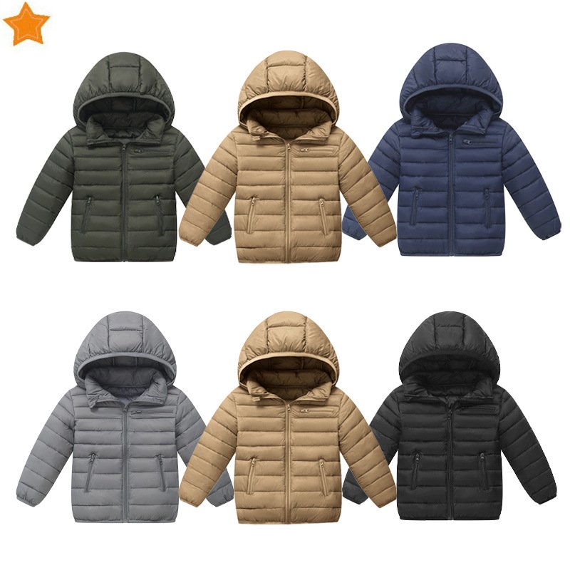 Kids' Hooded Puffer Jacket (6 Colors)