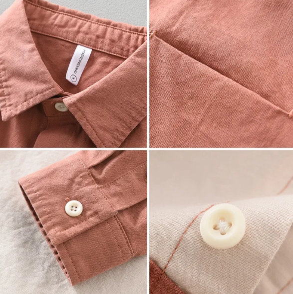 Color-Block Linen-Cotton Shirt Trio - Image 2