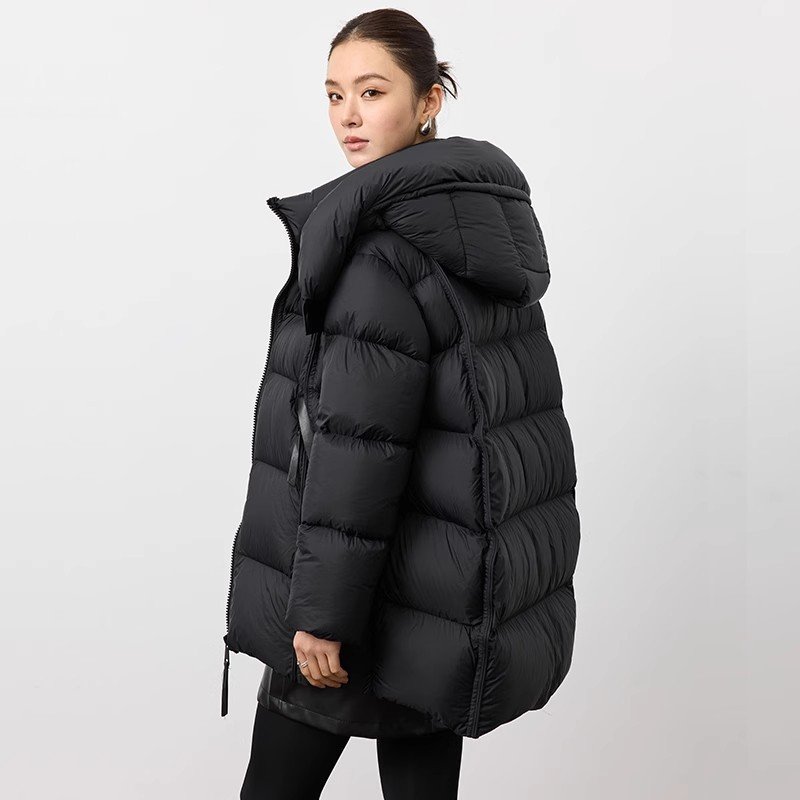 Obsidian Oversized Hooded Puffer - Image 2